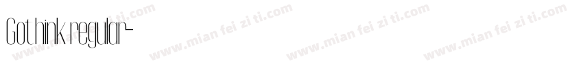 Gothink regular字体转换